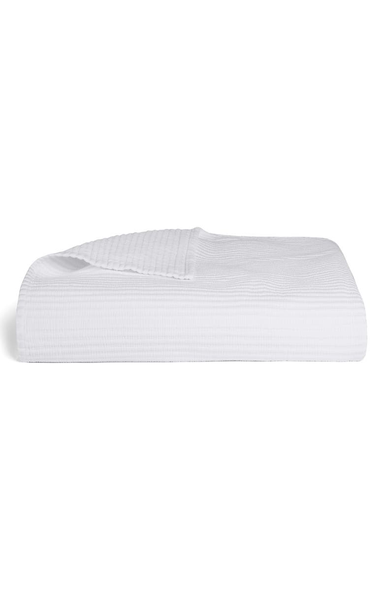 Parachute Matelassé Coverlet, Main, color, White