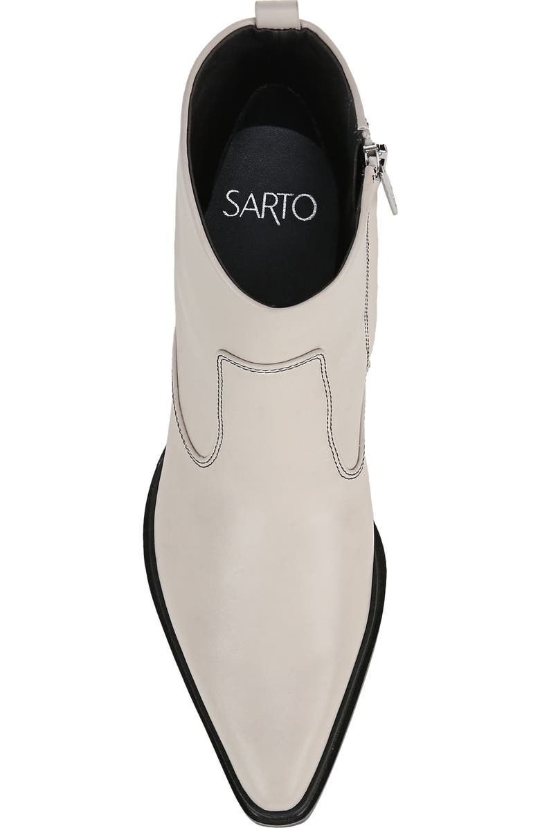 SARTO by Franco Sarto Blake Pointed Toe Bootie, Alternate, color, White