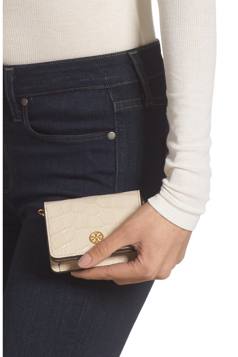 Nano Walker Leather Wallet on a Chain, Alternate, color, JAMAICA SAND
