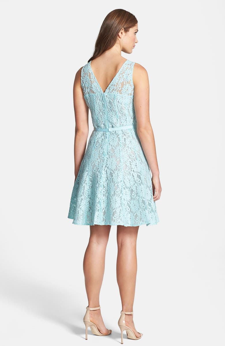 Taylor Dresses Lace Fit & Flare Dress, Alternate, color,