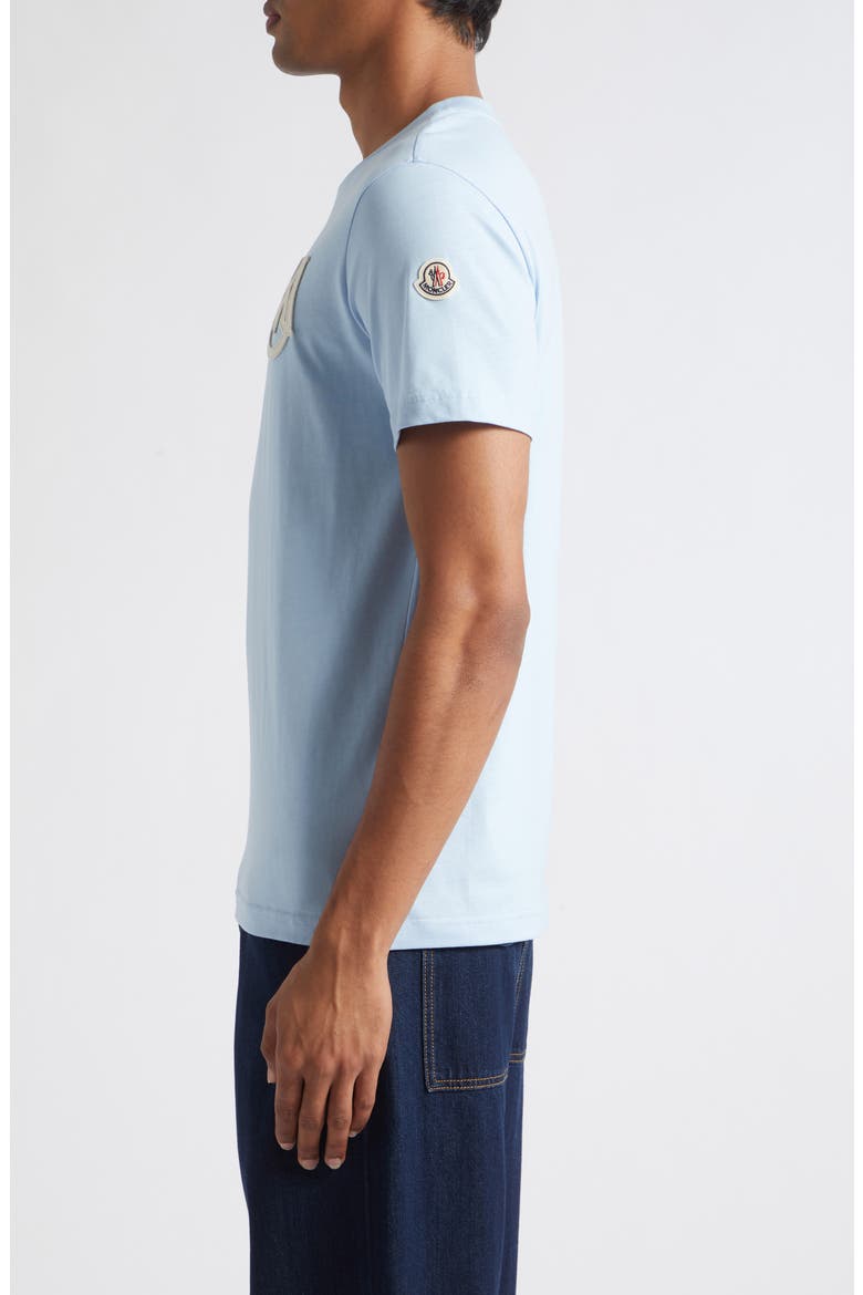 Monogram Logo Cotton T-Shirt, Alternate, color, CERULEAN