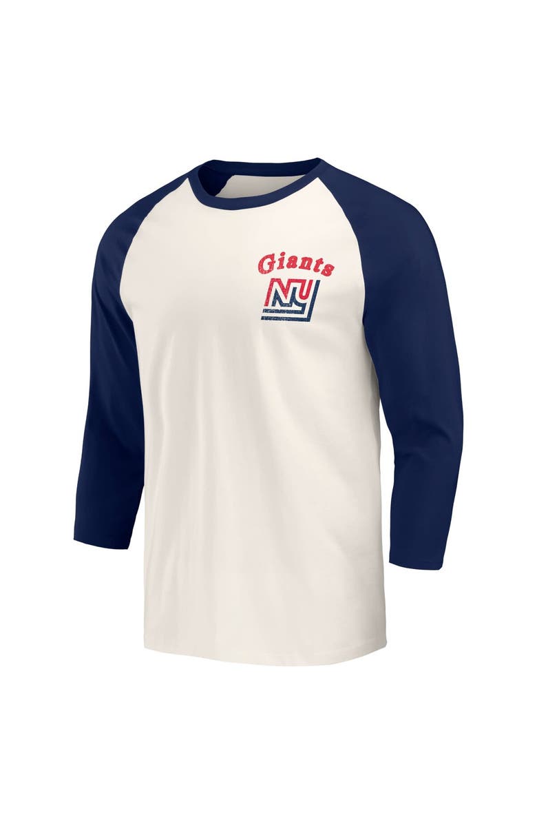 Darius Rucker Collection by Fanatics Men's Darius Rucker Collection by Fanatics Navy/White New York Giants Raglan 3/4 Sleeve T-Shirt, Alternate, color, 