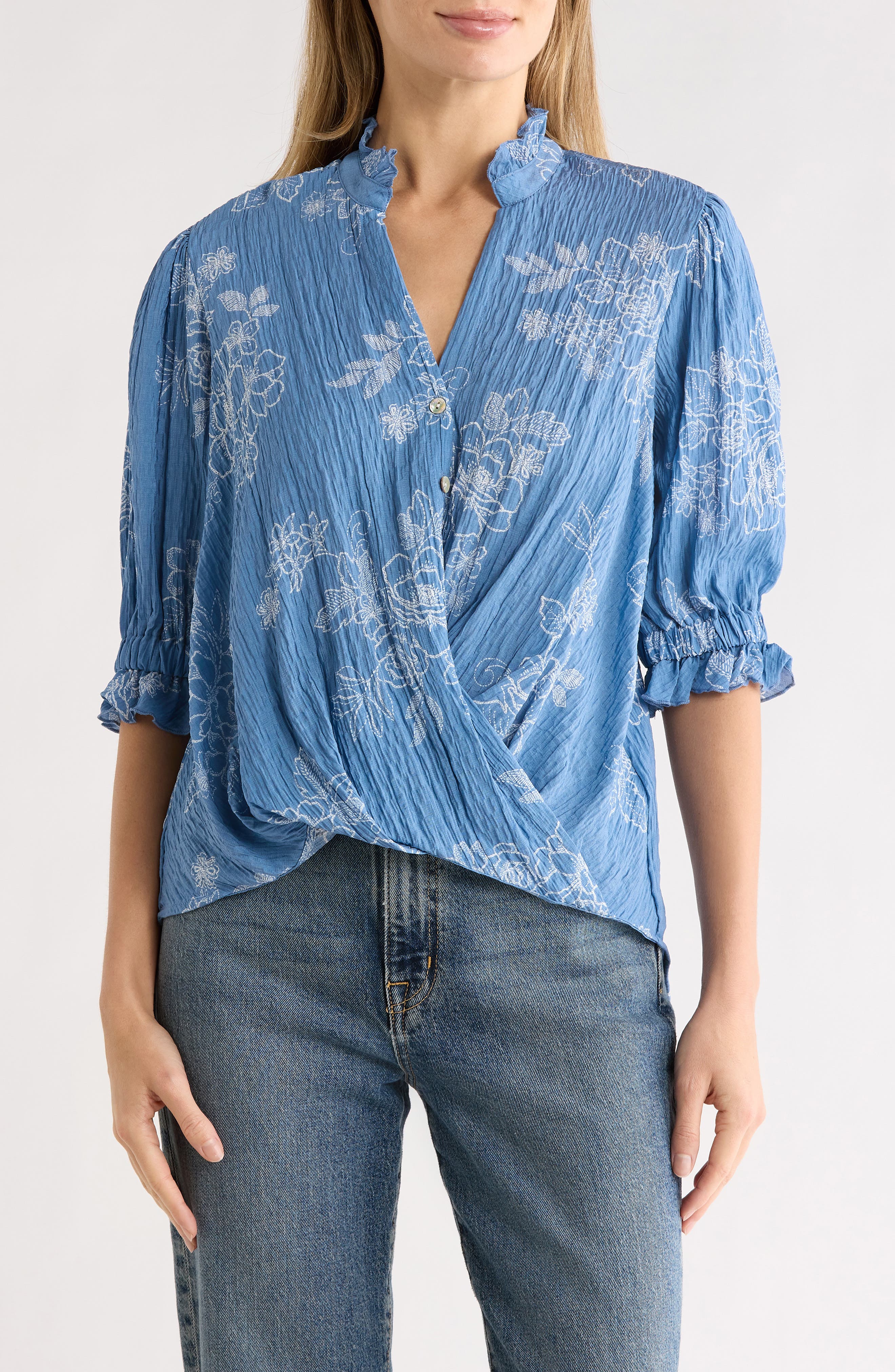 Ruffle Neck Top - image 3