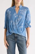 CHENAULT Ruffle Neck Top