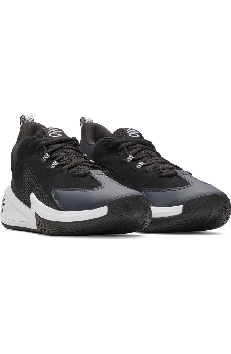 Under Armour Gender Inclusive Curry Sneaker, Main, color, Black/ White