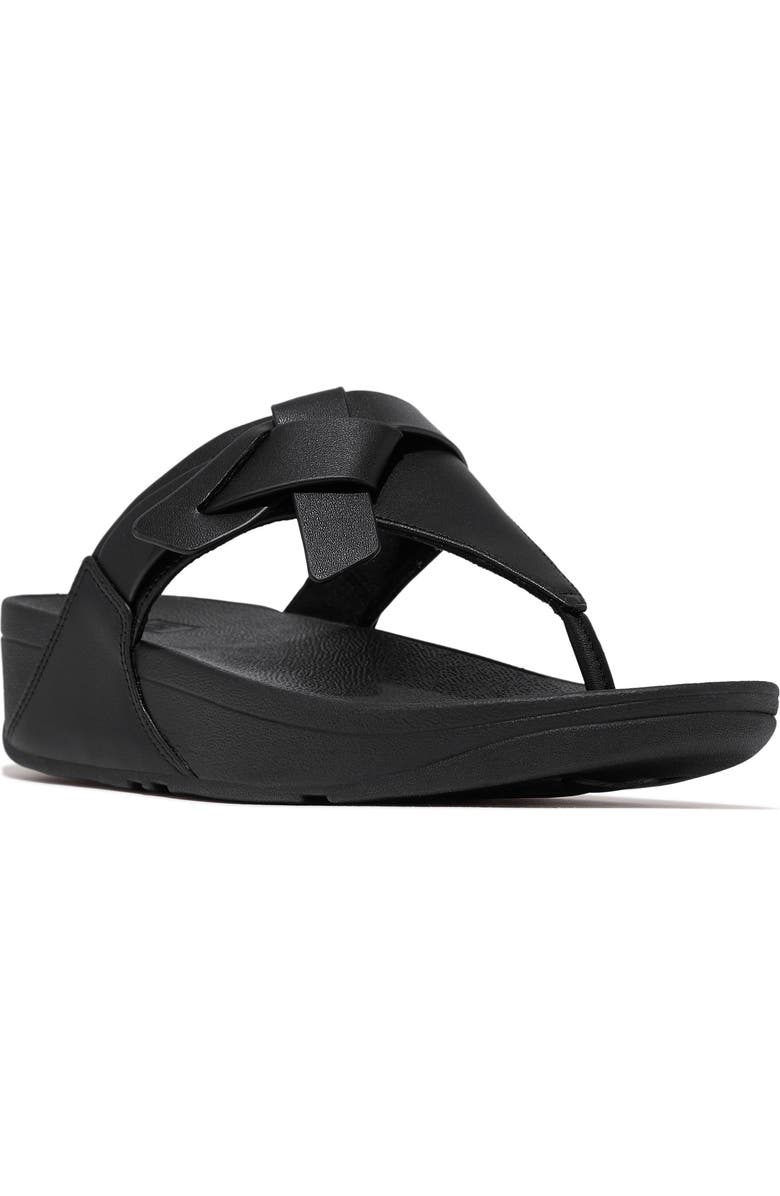 FitFlop Lulu Platform Wedge Flip Flop, Main, color,
