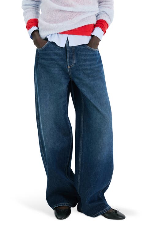 Mid Rise Balloon Jeans