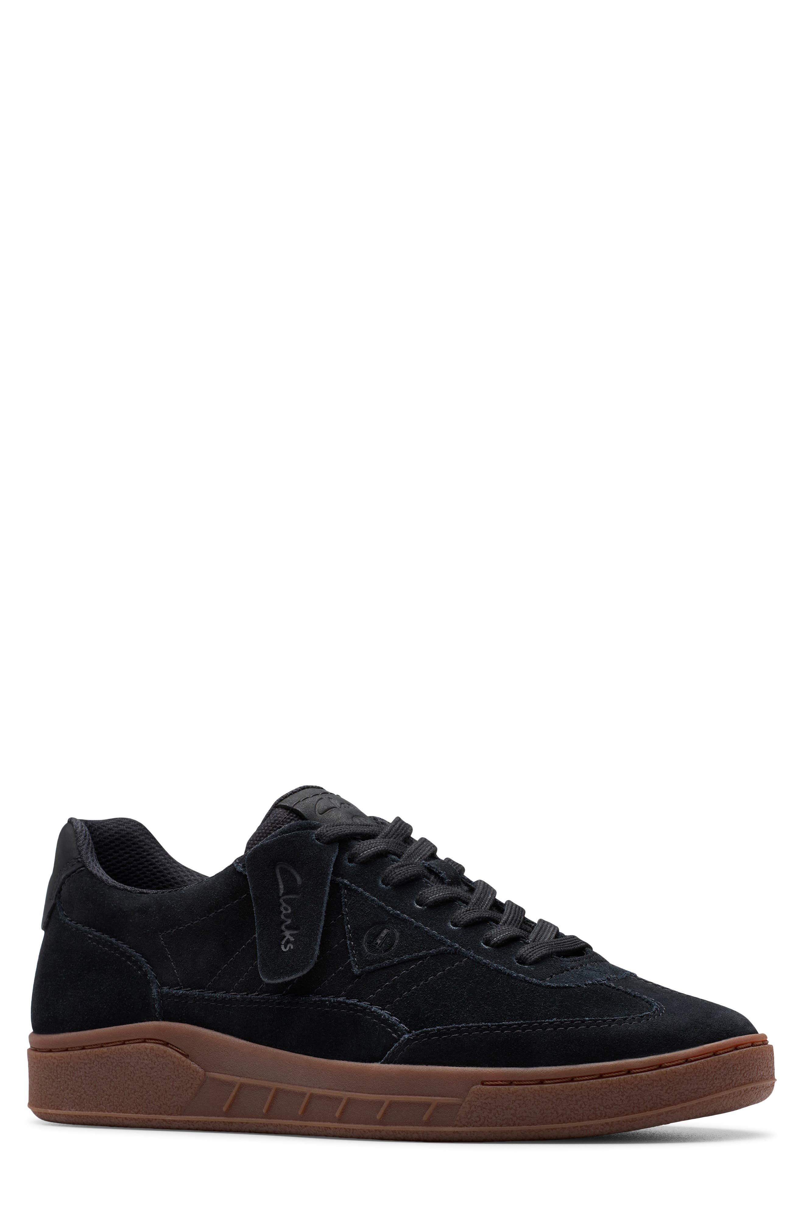 Clarks<sup>®</sup> CraftRally Ace Sneaker, Main, color, Black Suede