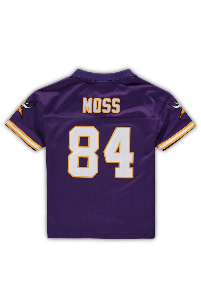 Mitchell & Ness Preschool Mitchell & Ness Randy Moss Purple Minnesota Vikings 1998 Retired Legacy Jersey, Alternate, color, Purple
