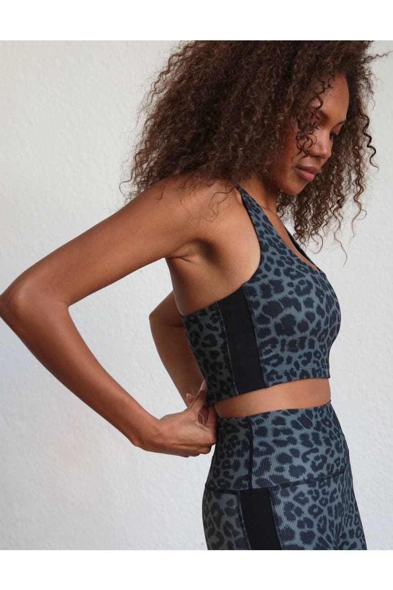 Breakaway Bra, Alternate, color, Black Tonal Leopard Print
