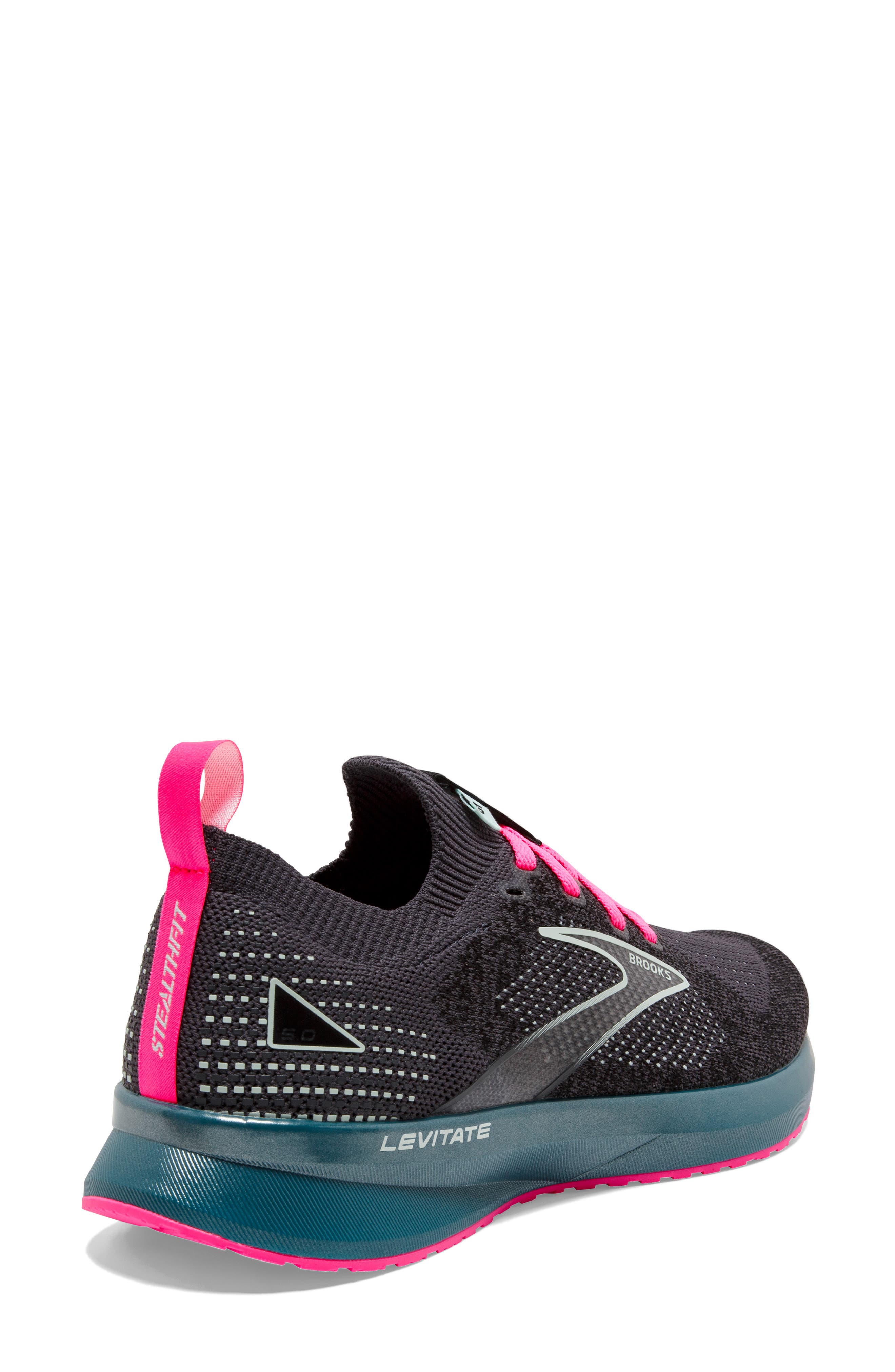 Levitate StealthFit 5 Running Shoe, Alternate, color, BLACK/ BLUE/ PINK