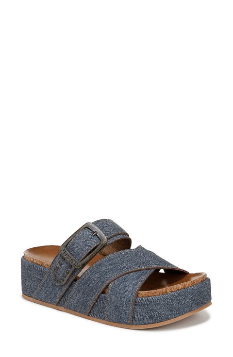 Iris Platform Wedge Slide Sandal (Women)