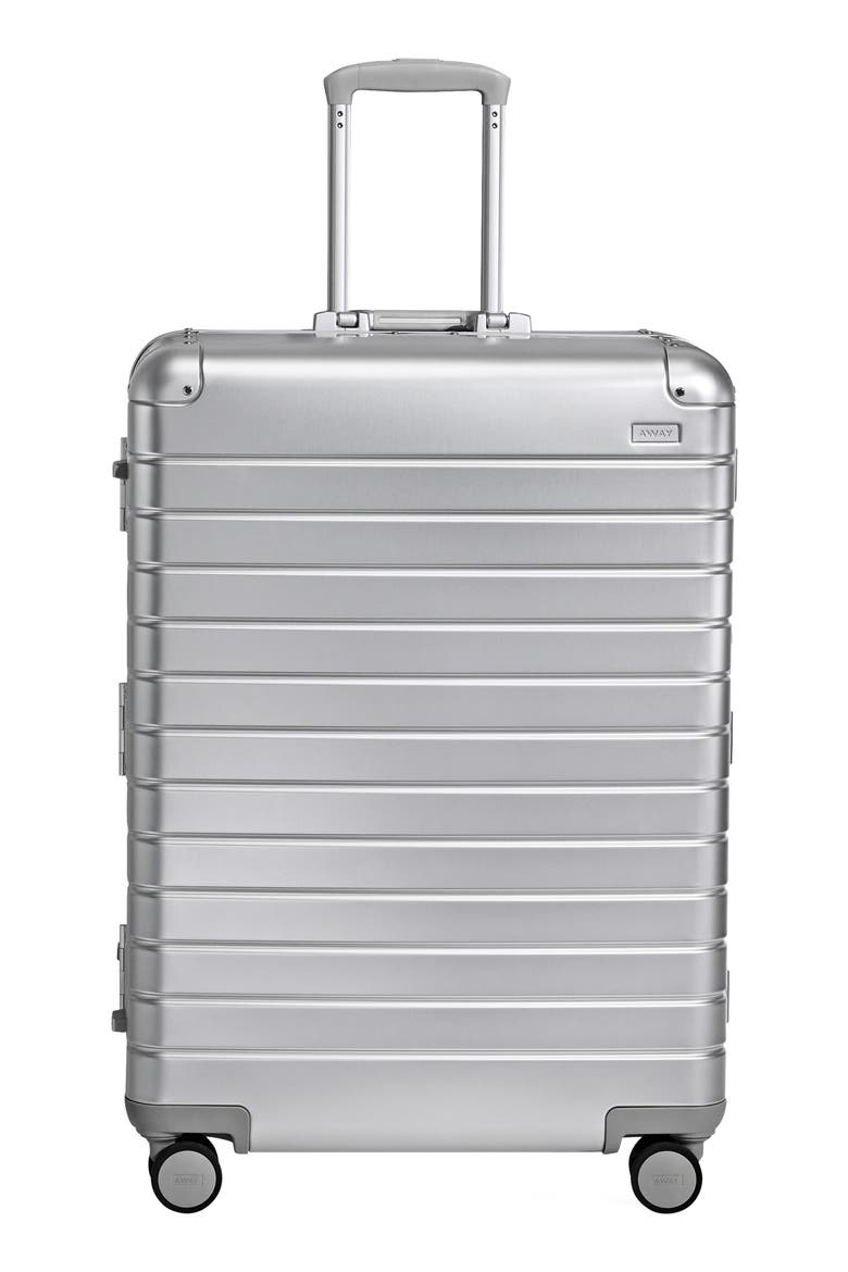 The Large Suitcase: Aluminum Edition, Main, color, SILVER