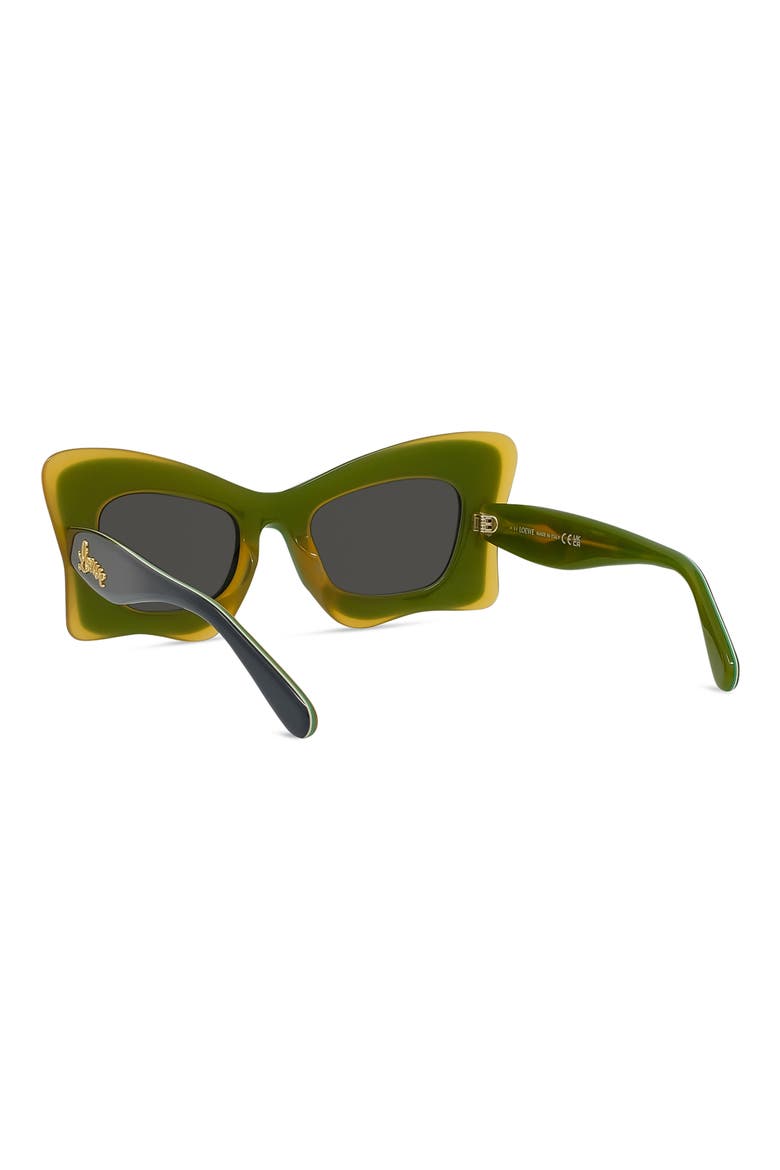 x Paula's Ibiza 50mm Butterfly Sunglasses, Alternate, color, GRYO/SMK