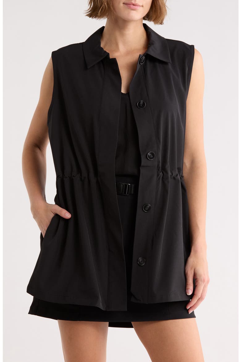 Sleeveless Blouse, Main, color, BLACK