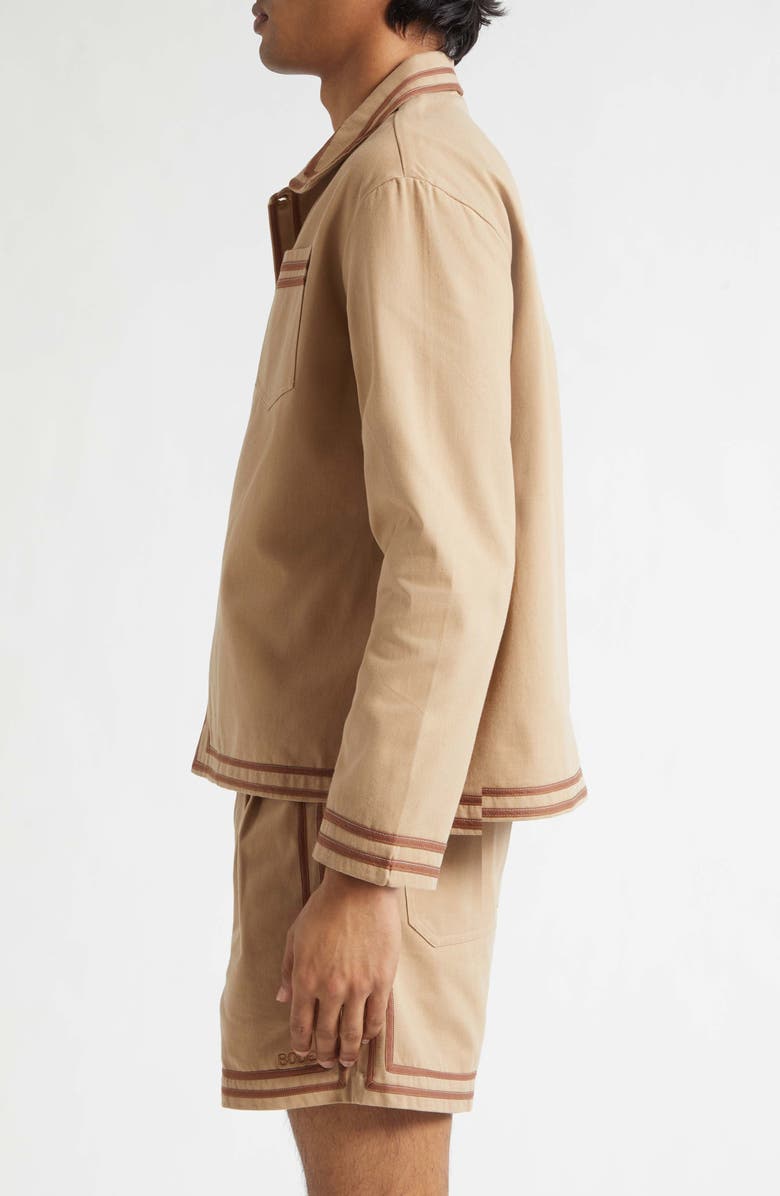 Bode Canteen Overshirt, Alternate, color, Khaki