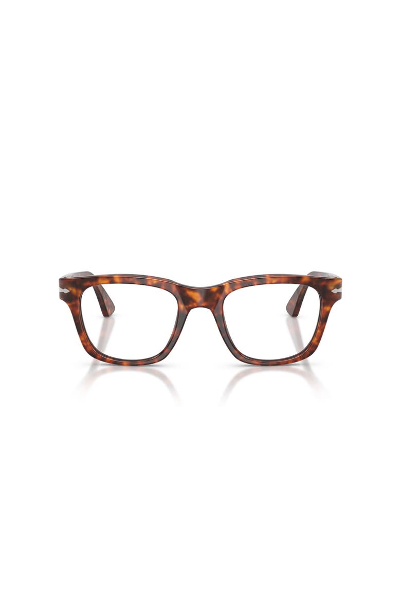 Persol 51mm Square optical glasses, Alternate, color, Tortoise
