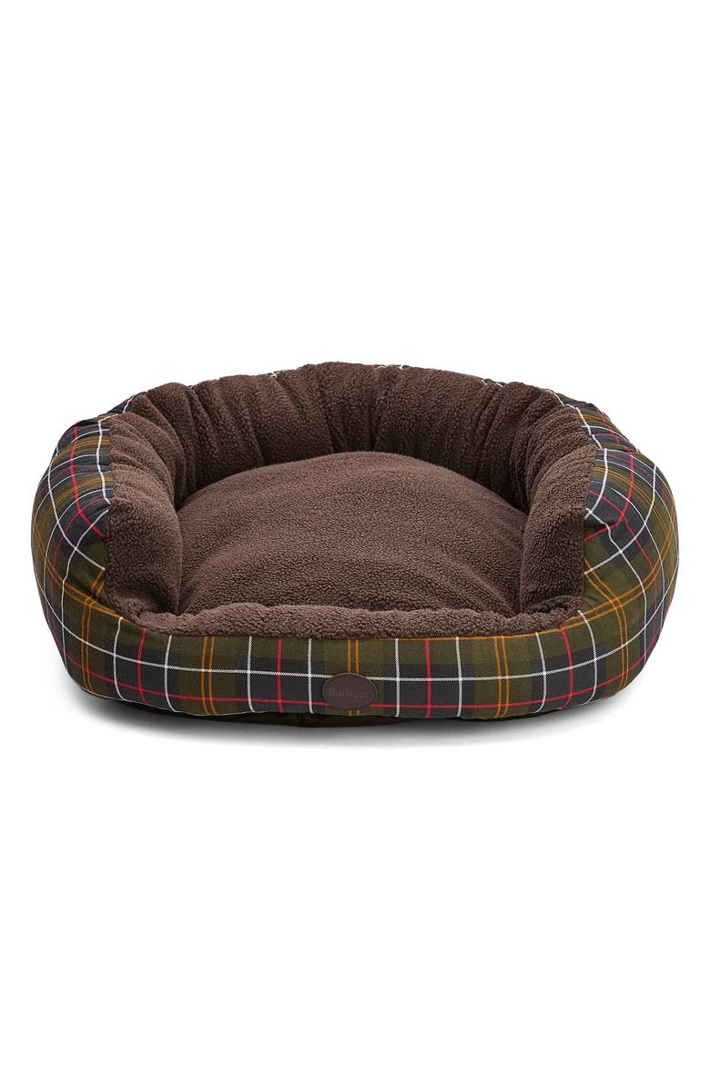 Barbour Tartan Snuggle 35" Dog Bed, Alternate, color, Classic Tartan