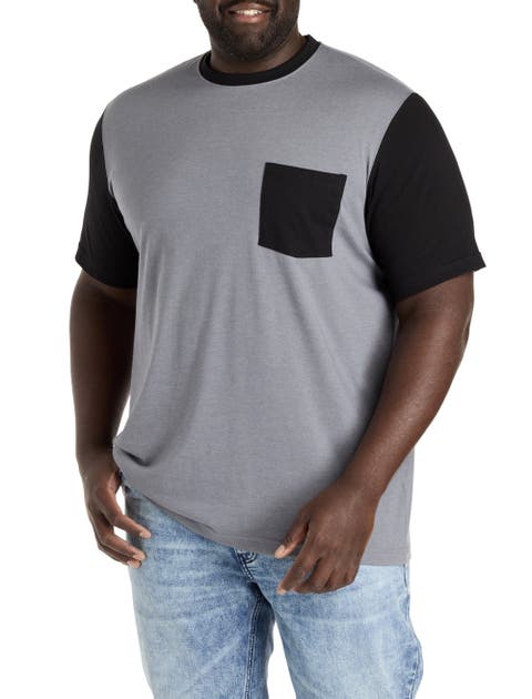 Big & Tall Contrast Moisture-Wicking Pocket T-Shirt