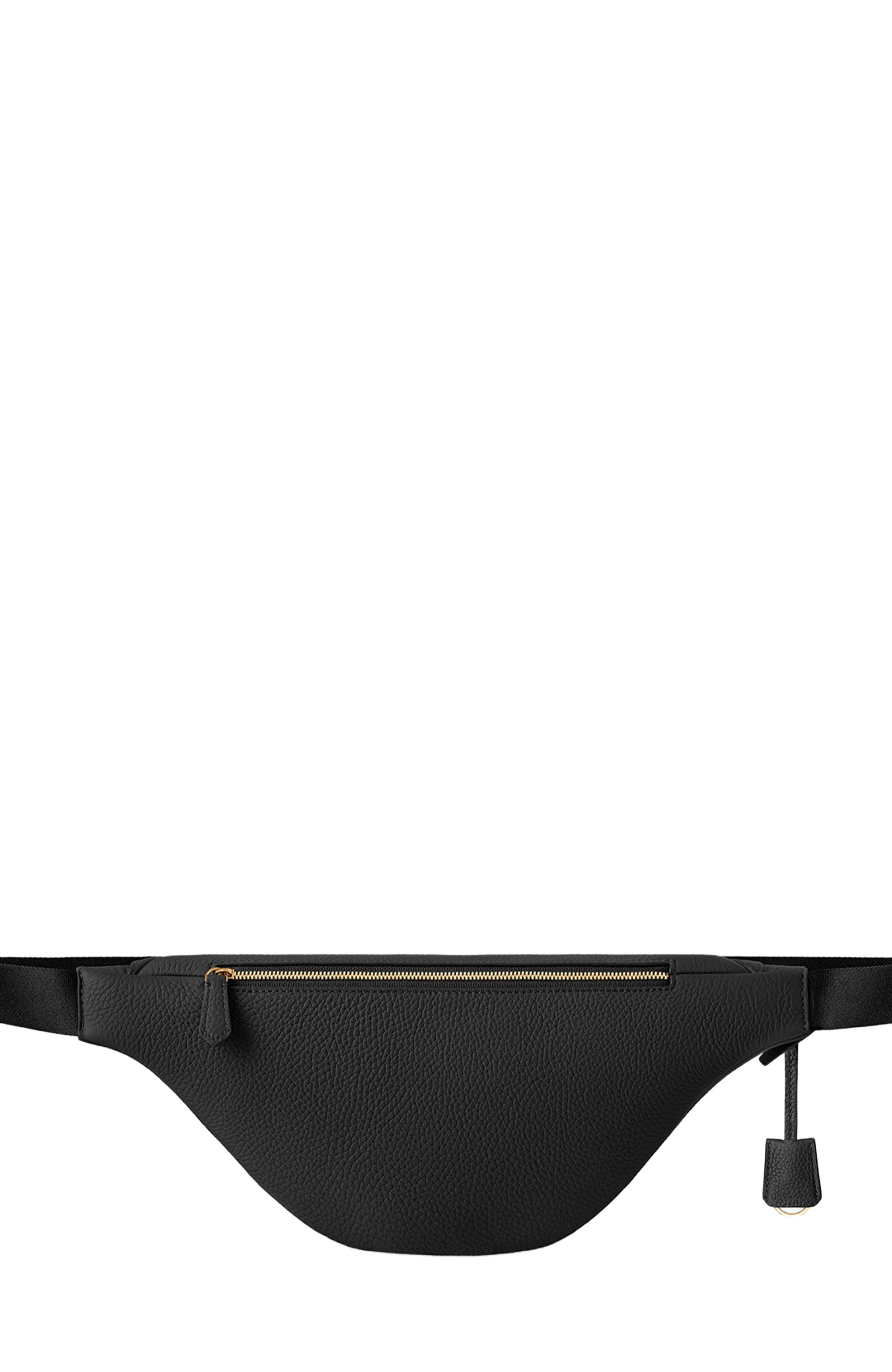 MAISON de SABRÉ Large Leather Sling Bag, Alternate, color, Black Caviar