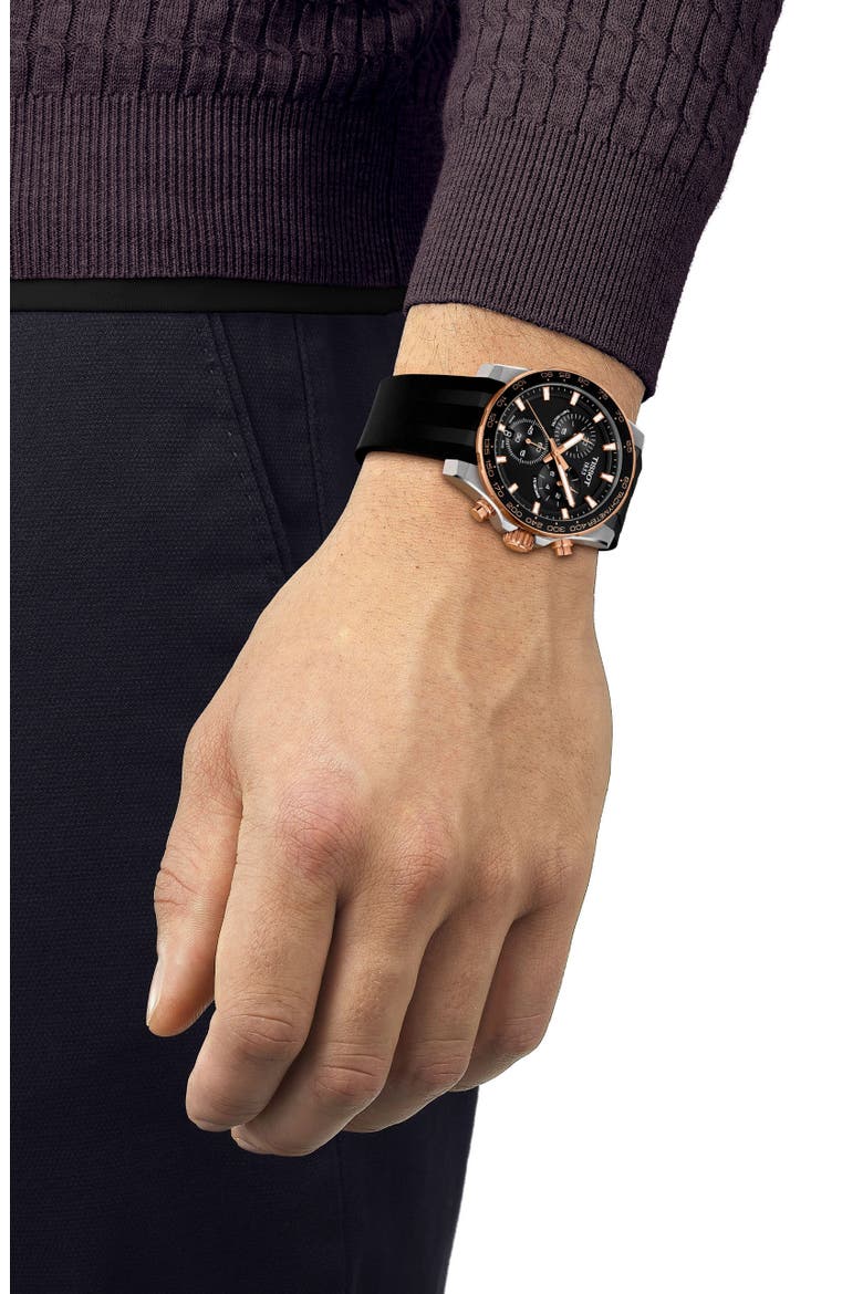 Supersport Chrono Chronograph Watch, 42mm, Alternate, color, BLACK