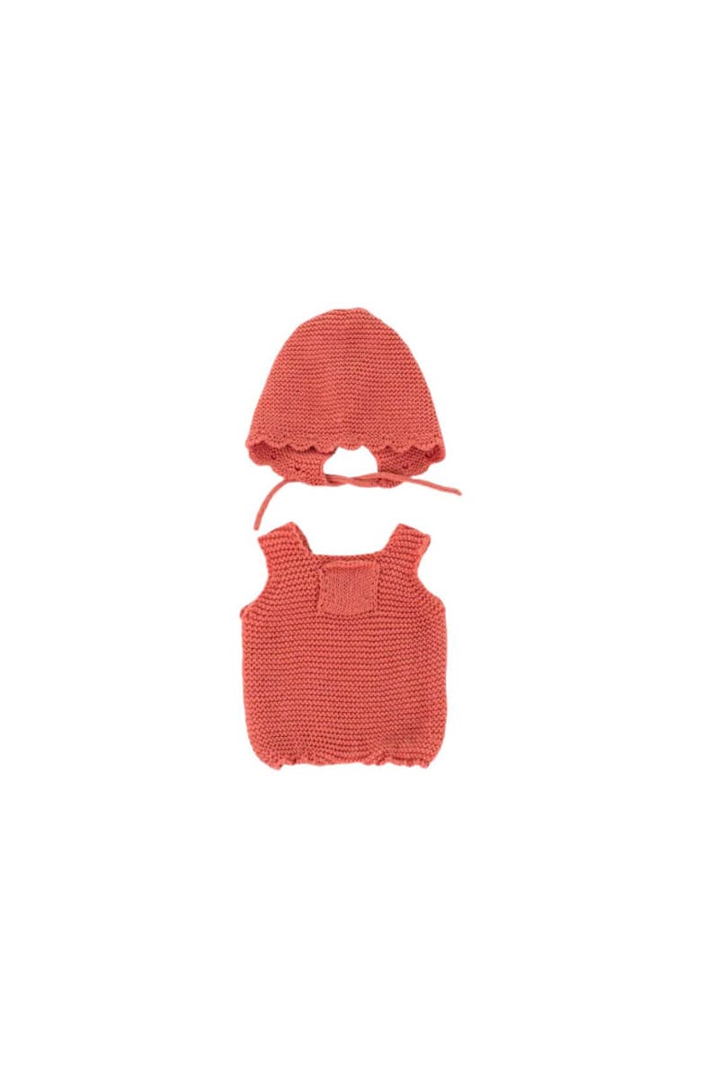 Miniland Knitted Doll Outfit for 12 5/8" Miniland Dolls, Main, color, Orange Multi