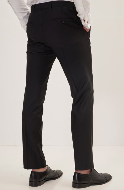 Ron Tomson Super 120s Wool Double Breasted Tuxedo Jacket