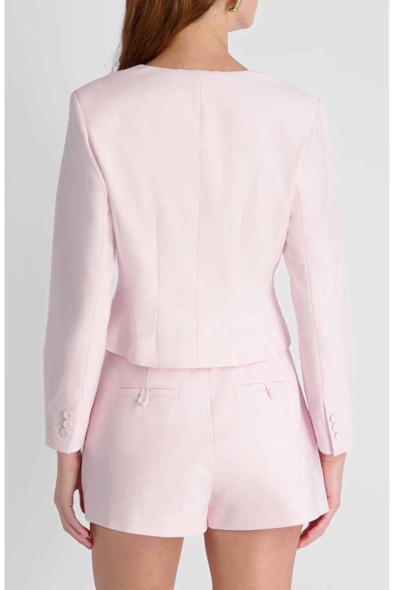 Halsey Twill Crop Jacket, Alternate, color, PINK ICING