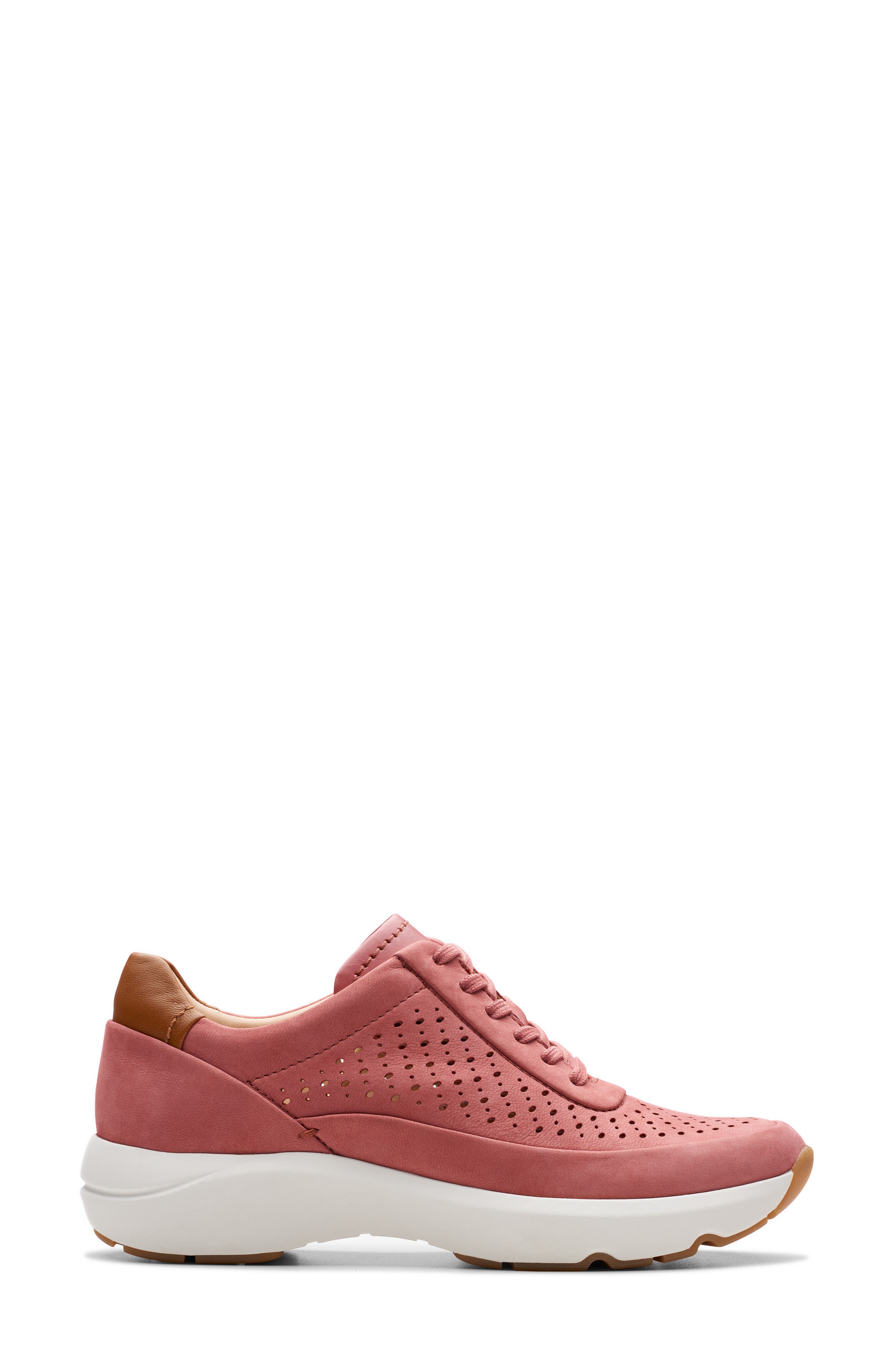 Clarks<sup
®</sup
 Tivoli Grace Sneaker, Alternate, color, Dusty Rose Nbk