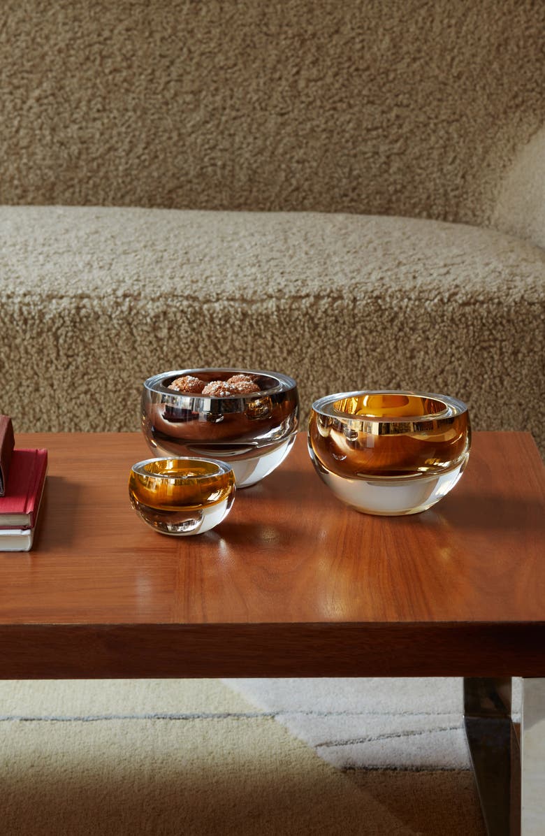 LSA Platinum Glass Host Bowl, Alternate, color, Platinum