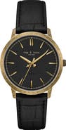 rag & bone Manston Leather Strap Watch, 40mm