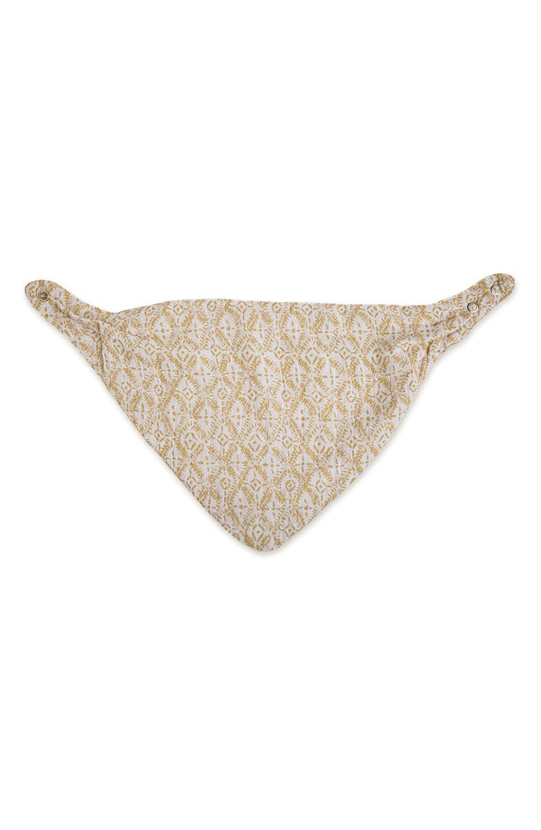 CRANE BABY 3-Pack Cotton Muslin Bandana Baby Bibs, Alternate, color, Beige Multi