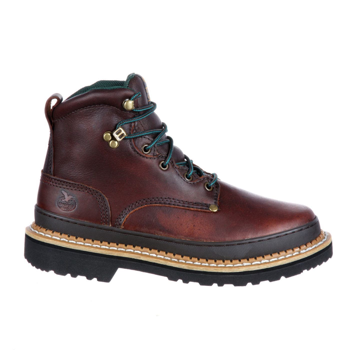 6" Steel Toe Work Boot, Main, color, SOGGY BROWN