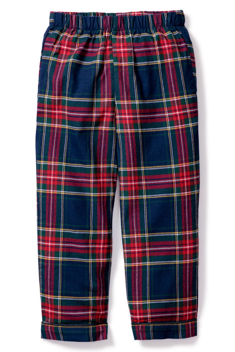 Kids' Windsor Tartan Pajamas Pants, Main, color, NAVY