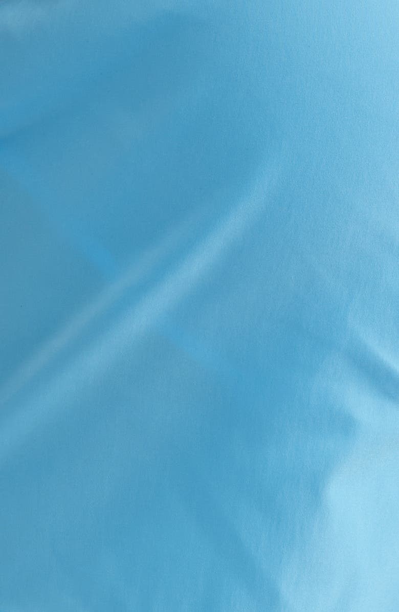 TOM FORD Microcompact Poplin Swim Trunks, Alternate, color, Combo Light Blue/ White