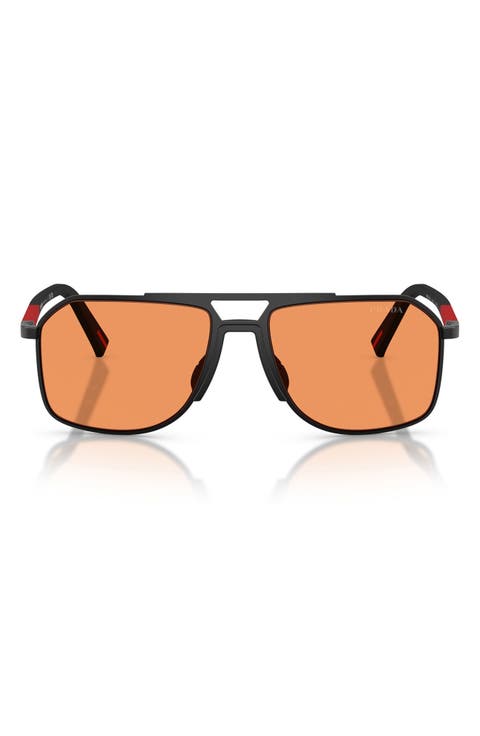 56mm Pilot Sunglasses