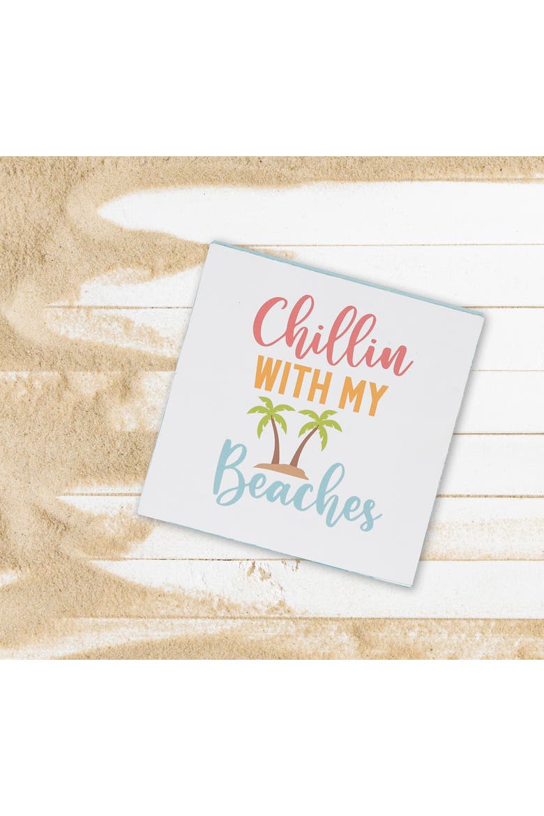 With My Beaches Shelf Block, Alternate, color, White