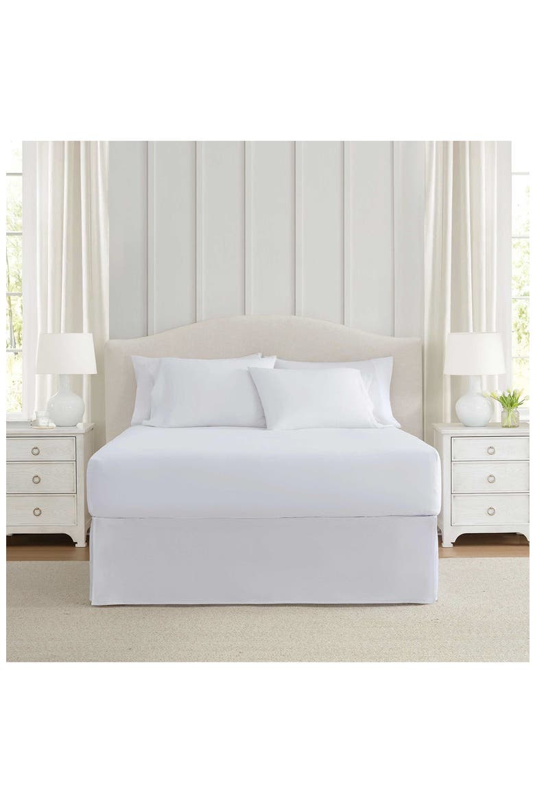 Charlotte Cotton Bed Skirt, Alternate, color, SPARKLING WHITE
