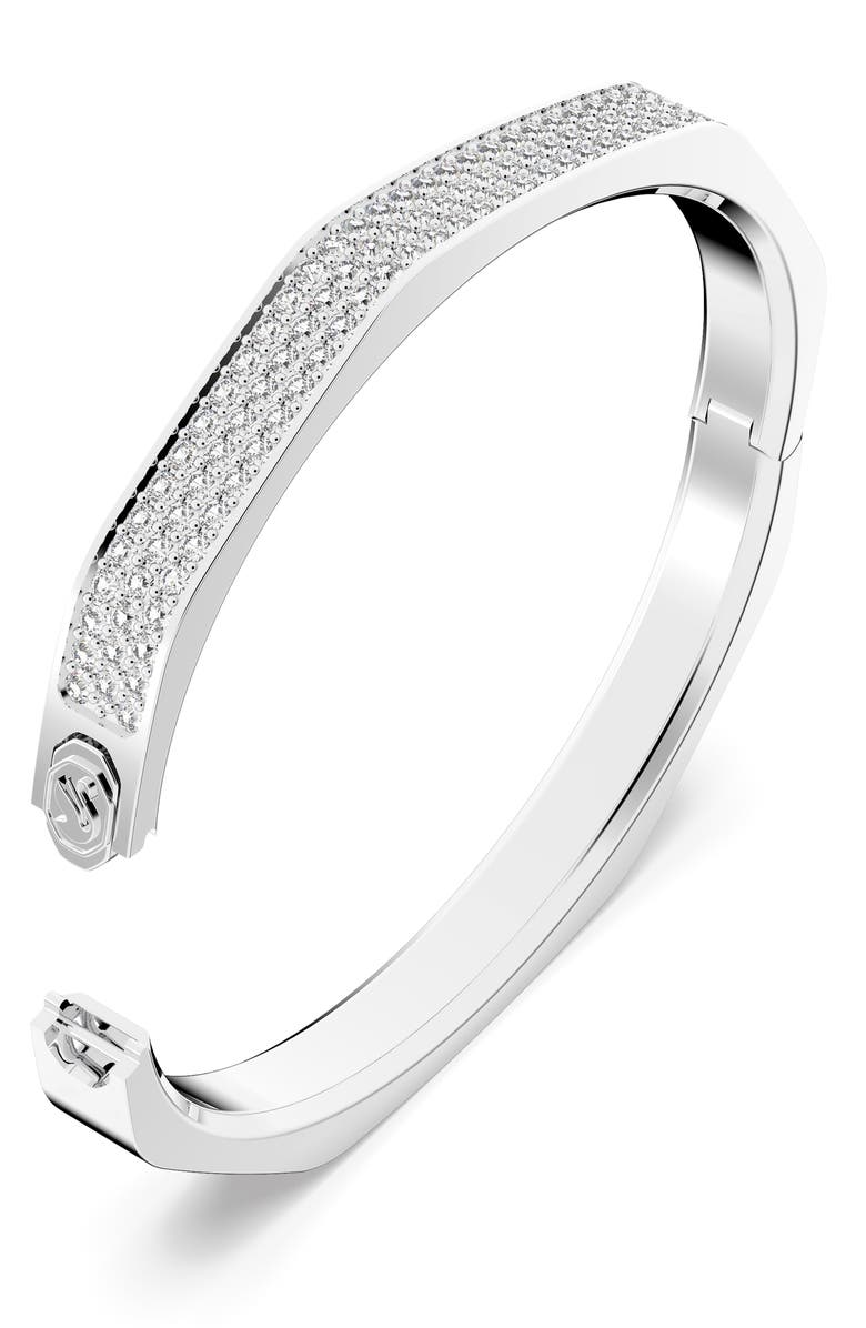 Swarovski Dextera Crystal Pavé Octagonal Bangle, Alternate, color, 