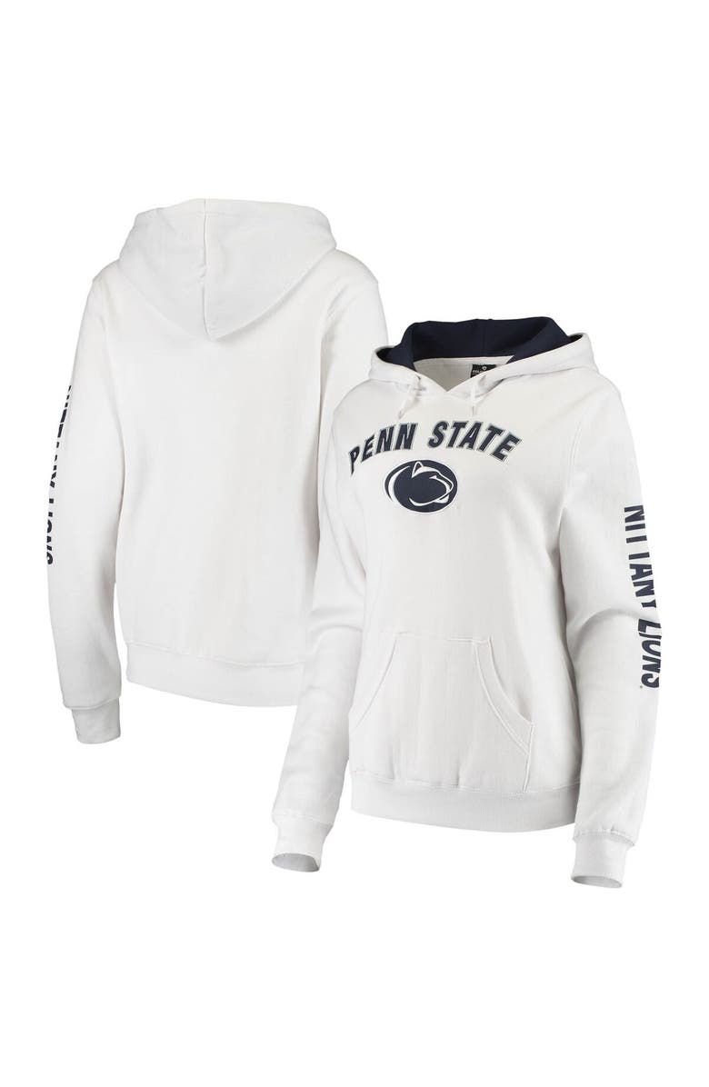 COLOSSEUM Women's Colosseum White Penn State Nittany Lions Loud and Proud Pullover Hoodie, Main, color, White