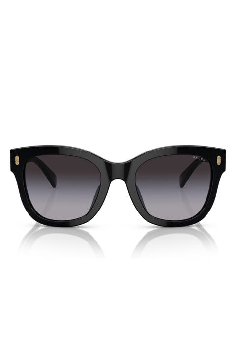 52mm Gradient Oval Sunglasses