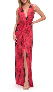 O.L. Twist Front Sleeveless Maxi Dress
