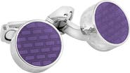 Thompson of London Lilac Brick Cuff Links