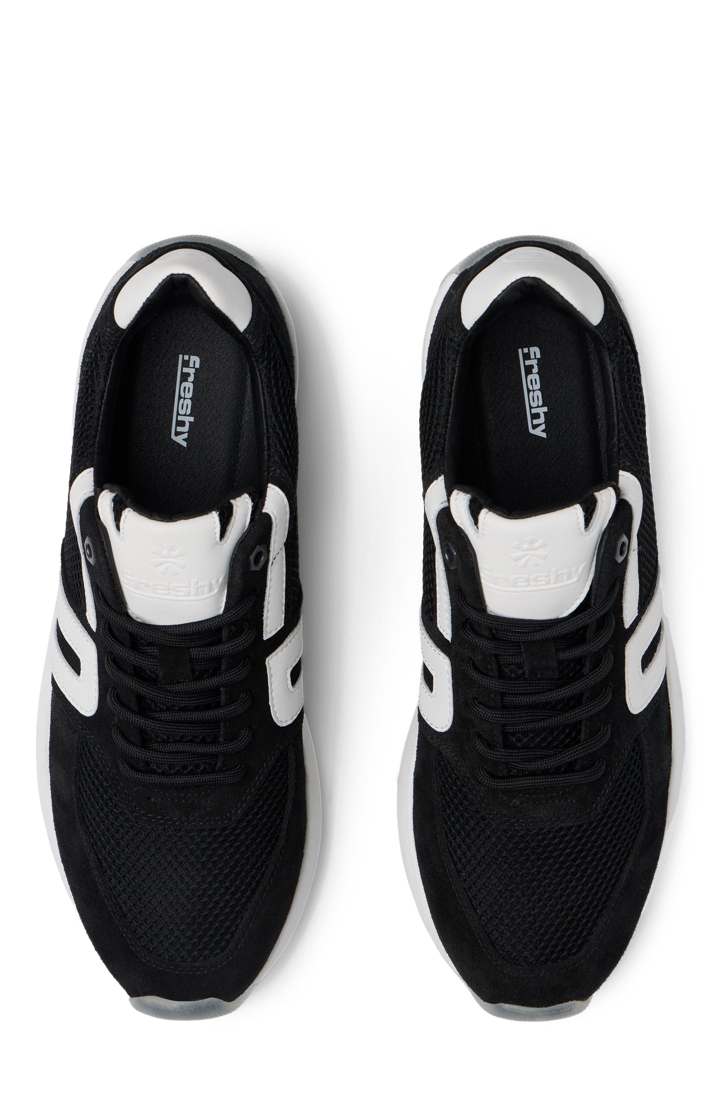 Freshy Brites+ Signature Series Sneaker, Alternate, color, Black/White