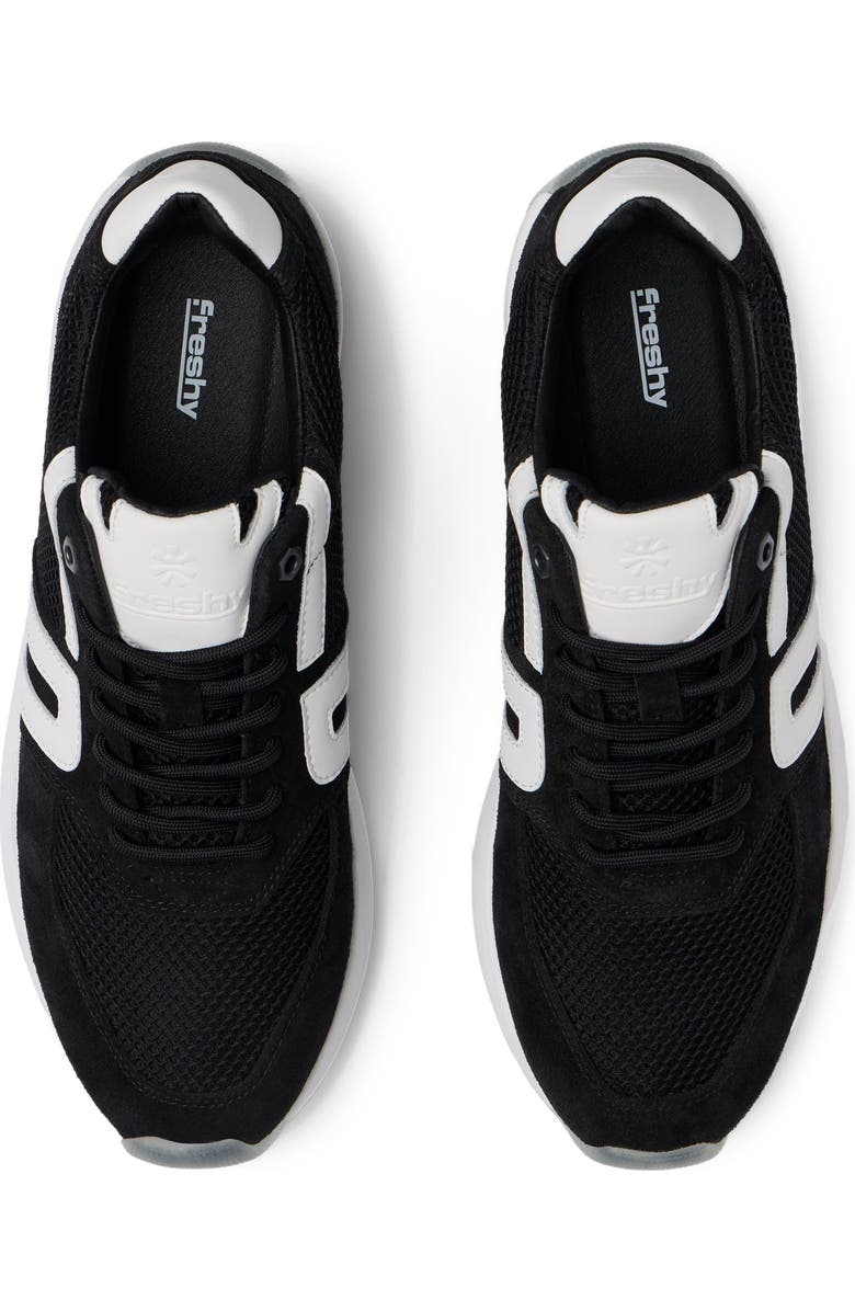 Freshy Brites+ Signature Series Sneaker, Alternate, color, Black/White