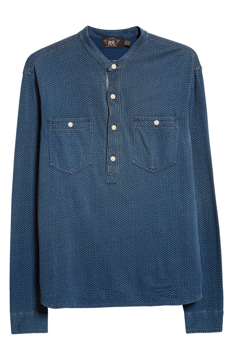 Double RL Polka Dot Popover Workshirt, Alternate, color,
