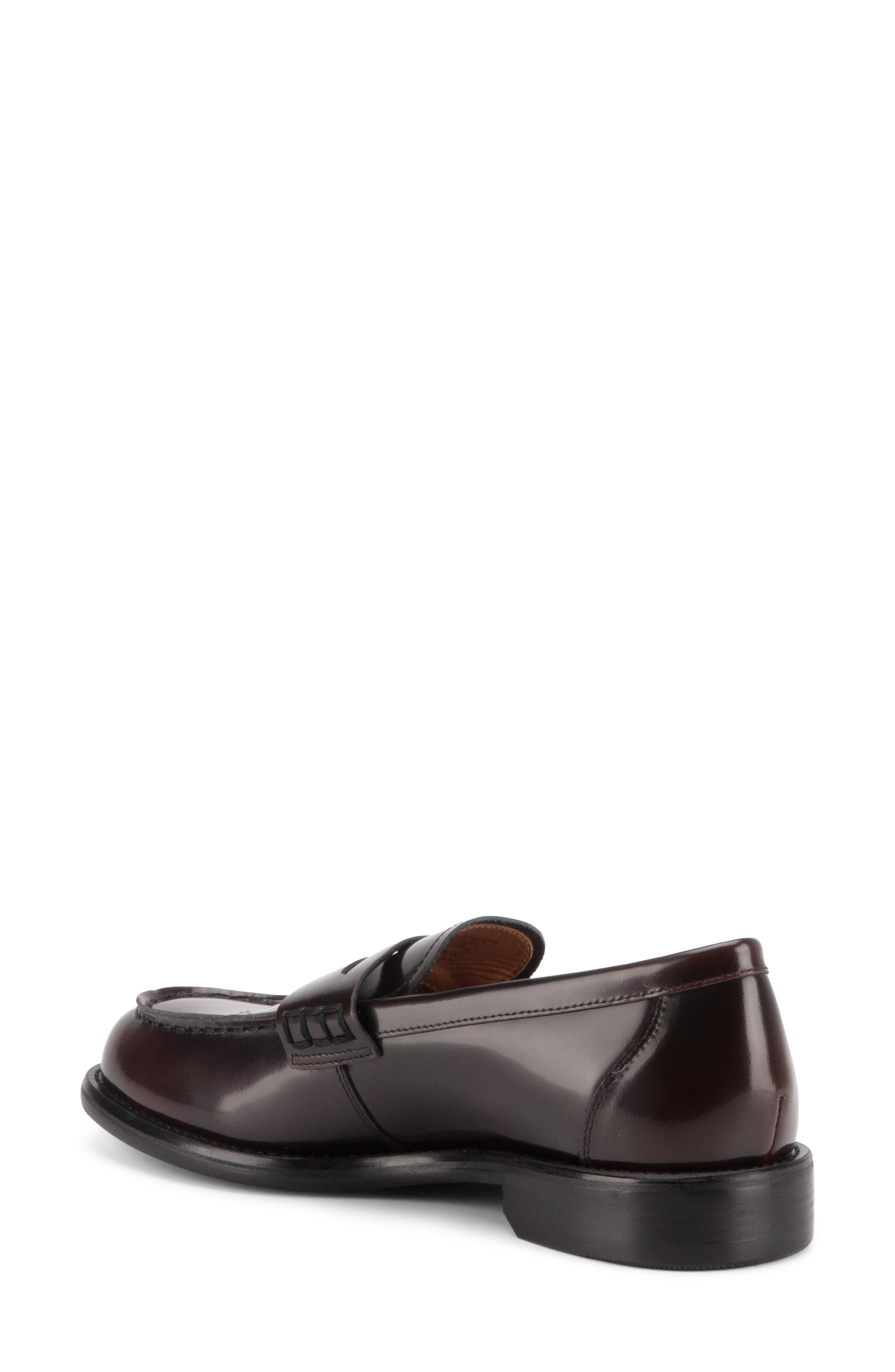 Linn Penny Loafer, Alternate, color, DARK BORDO
