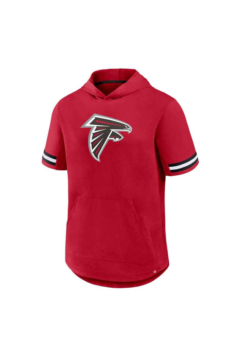 FANATICS Men's Fanatics Red Atlanta Falcons Optimal Play Short Sleeve Hooded T-Shirt, Alternate, color, Red