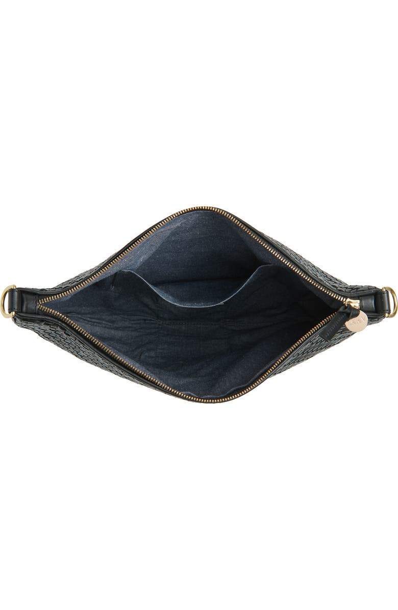 Clare V. Moyen Messenger Crossbody Bag, Alternate, color, Black Woven
