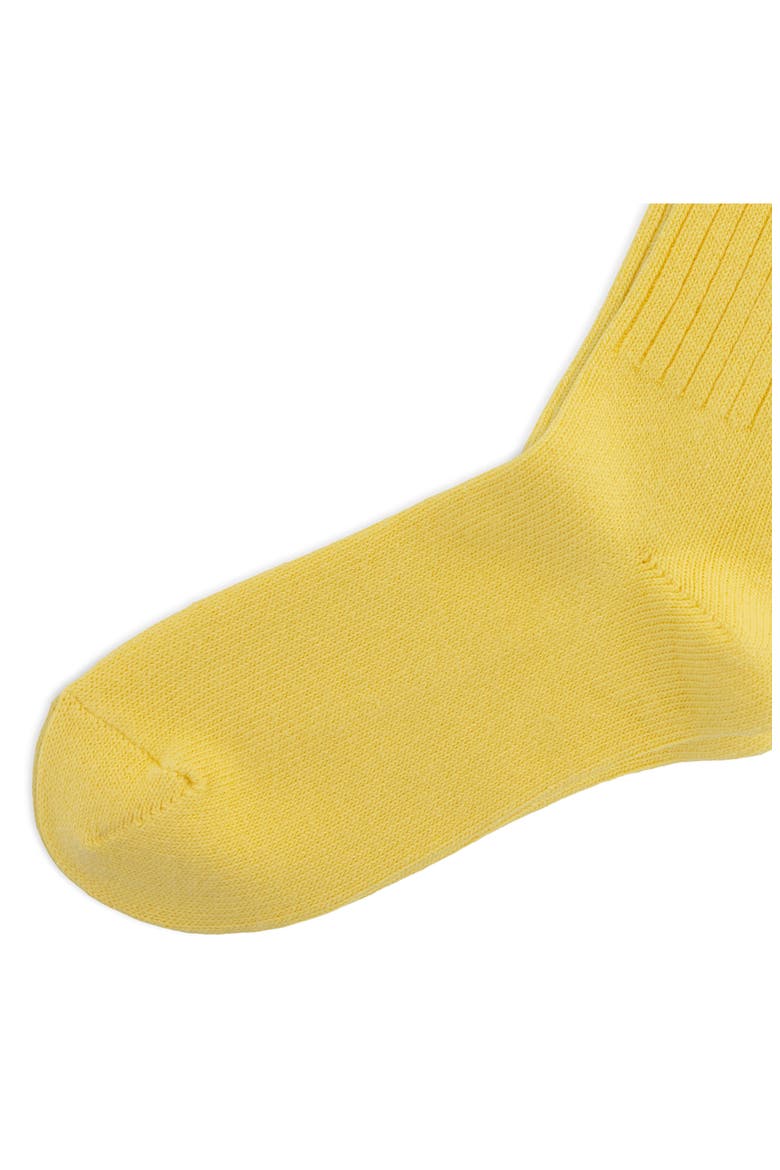 Basic Crew Socks, Alternate, color, SOFT YELLOW